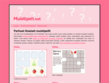 Tablet Screenshot of muistipeli.net